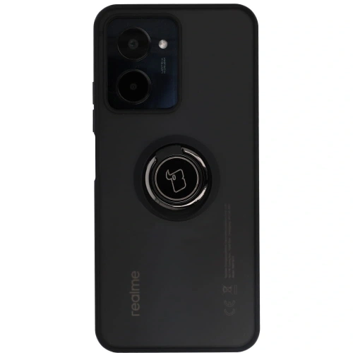 Kup Etui s úchytem na prst Bizon Case Hybrid Ring pro Realme C33 / C30 / Narzo 50i Prime kouřové s černým rámečkem - BIZ731 - {ean13} - Sklep Home Screen
