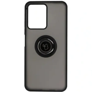 Kup Etui z uchwytem na palec Bizon Case Hybrid Ring do Realme C33 / C30 / Narzo 50i Prime przydymione z czarną ramką - BIZ731 - {ean13} - Sklep Home Screen