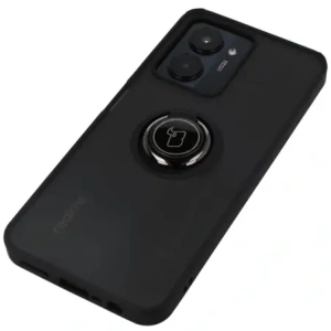 Kup Etui z uchwytem na palec Bizon Case Hybrid Ring do Realme C33 / C30 / Narzo 50i Prime przydymione z czarną ramką - BIZ731 - {ean13} - Sklep Home Screen