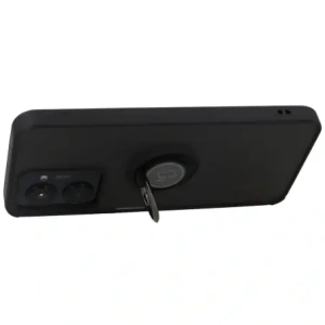 Kup Etui z uchwytem na palec Bizon Case Hybrid Ring do Realme C33 / C30 / Narzo 50i Prime przydymione z czarną ramką - BIZ731 - {ean13} - Sklep Home Screen