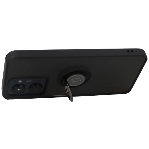 Kup Etui s úchytem na prst Bizon Case Hybrid Ring pro Realme C33 / C30 / Narzo 50i Prime kouřové s černým rámečkem - BIZ731 - {ean13} - Sklep Home Screen
