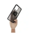 Kup Etui s úchytem na prst Bizon Case Hybrid Ring pro Realme C33 / C30 / Narzo 50i Prime kouřové s černým rámečkem - BIZ731 - {ean13} - Sklep Home Screen