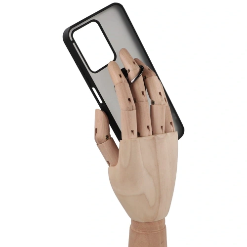 Kup Etui s úchytem na prst Bizon Case Hybrid Ring pro Realme C33 / C30 / Narzo 50i Prime kouřové s černým rámečkem - BIZ731 - {ean13} - Sklep Home Screen