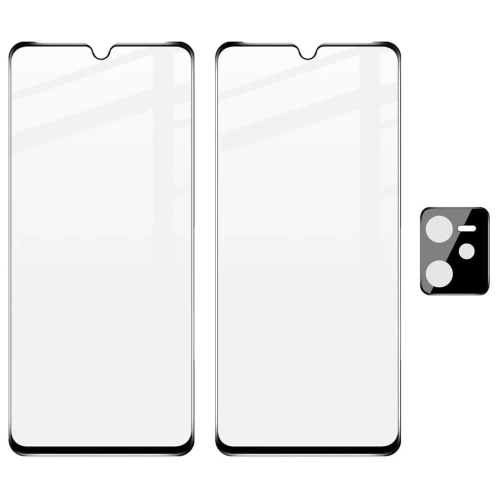 Kup Bizon Glass Edge edzett üveg - [2 PACK] + lencsevédelem Realme C35 fekete - BIZ734 - {ean13} - Sklep Home Screen
