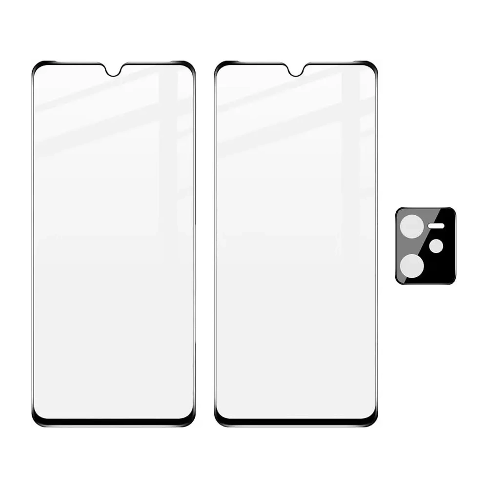 Szkło hartowane Bizon Glass Edge - [2 PACK] + ochrona na obiektyw Realme C35