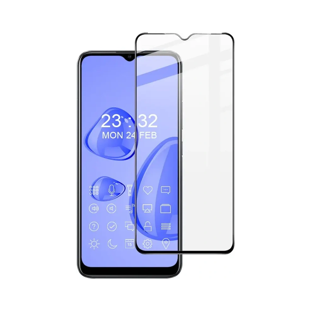 Szkło hartowane Bizon Glass Edge - [2 PACK] + ochrona na obiektyw Realme C35