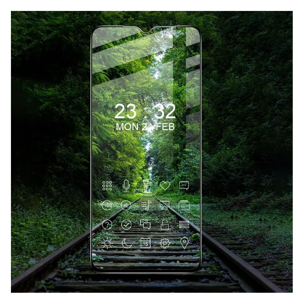 Szkło hartowane Bizon Glass Edge - [2 PACK] + ochrona na obiektyw Realme C35