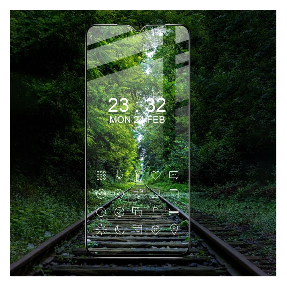 Szkło hartowane Bizon Glass Edge do Realme C35 czarne