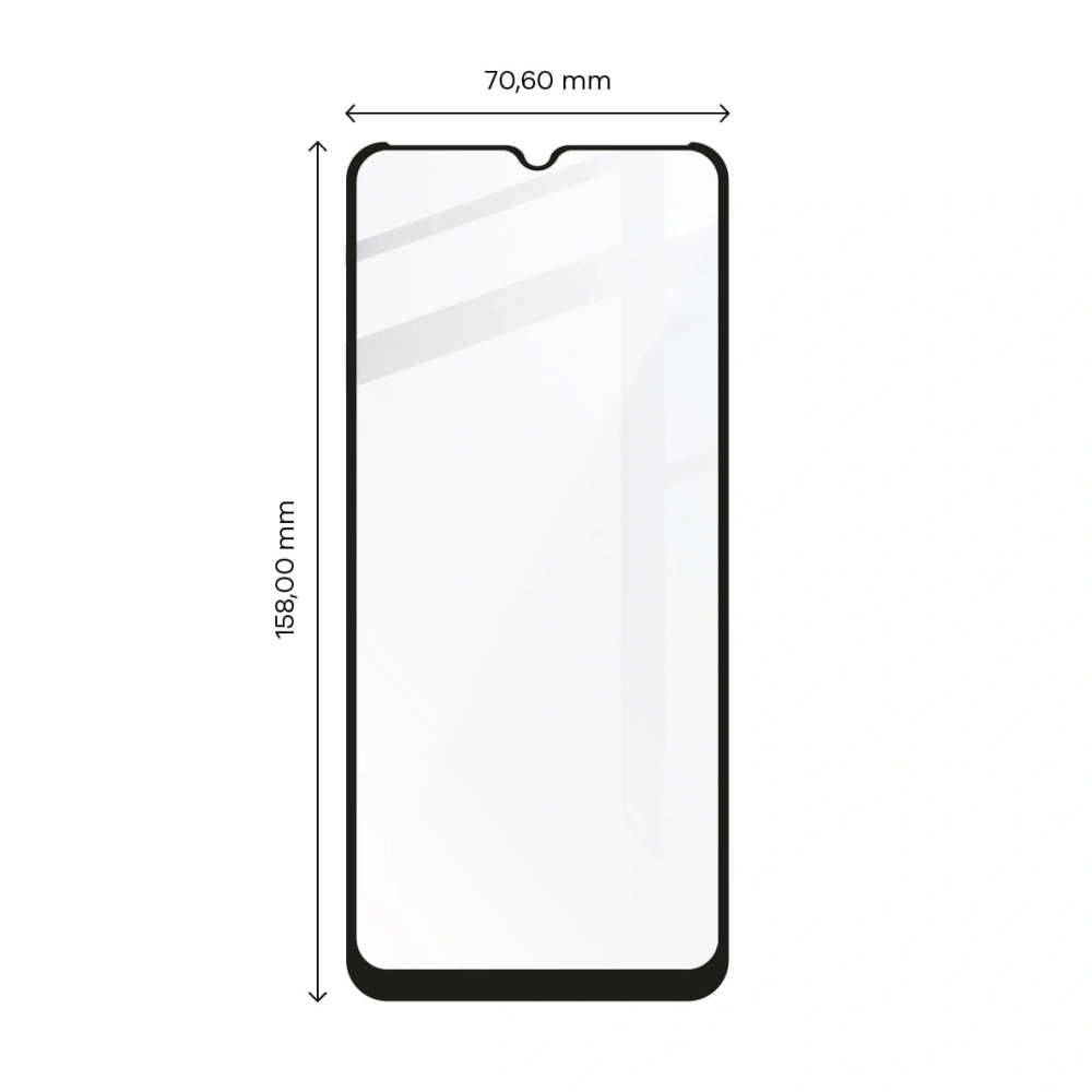 Szkło hartowane Bizon Glass Edge do Realme C35 czarne