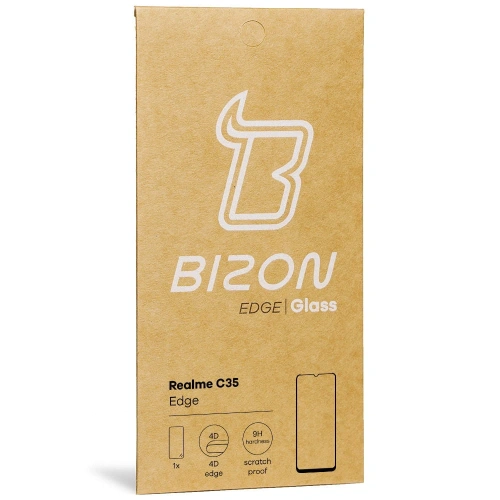 Kup Szkło hartowane Bizon Glass Edge do Realme C35 czarne - BIZ735 - {ean13} - Sklep Home Screen