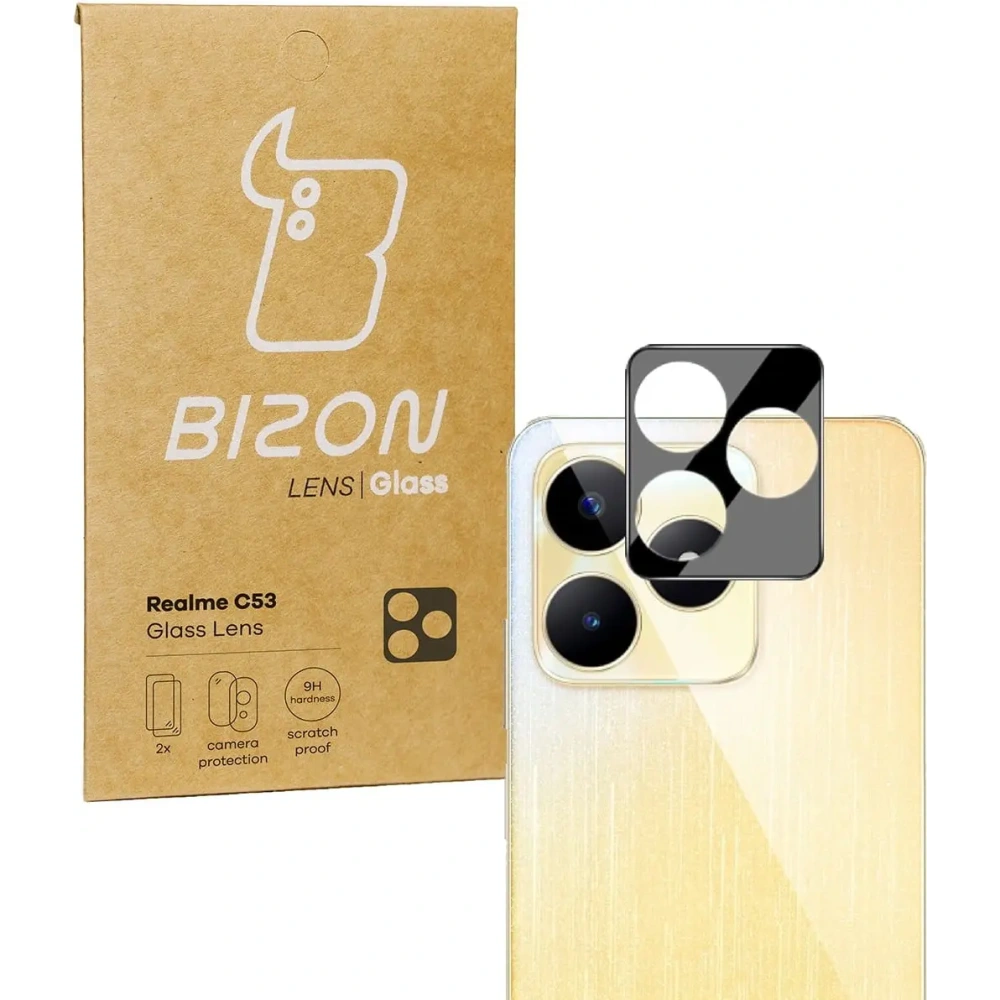 Szkło na aparat Bizon Glass Lens do Realme C53 [2 PACK]
