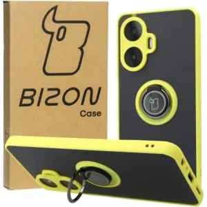 Kup Bizon Case Hybrid Ring Realme C55 füstös színben, sárga kerettel - BIZ738 - {ean13} - Sklep Home Screen