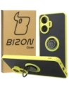 Kup Etui z uchwytem na palec Bizon Case Hybrid Ring do Realme C55 przydymione z żółtą ramką - BIZ738 - {ean13} - Sklep Home Screen