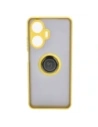 Kup Etui z uchwytem na palec Bizon Case Hybrid Ring do Realme C55 przydymione z żółtą ramką - BIZ738 - {ean13} - Sklep Home Screen