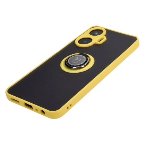 Kup Bizon Case Hybrid Ring Realme C55 füstös színben, sárga kerettel - BIZ738 - {ean13} - Sklep Home Screen