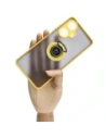 Kup Etui z uchwytem na palec Bizon Case Hybrid Ring do Realme C55 przydymione z żółtą ramką - BIZ738 - {ean13} - Sklep Home Screen