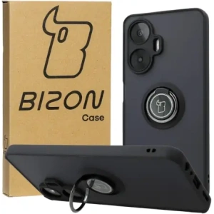 Kup Etui s úchytem na prst Bizon Case Hybrid Ring pro Realme C55 kouřové s černým rámečkem - BIZ740 - {ean13} - Sklep Home Screen