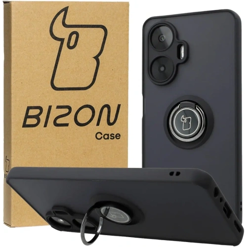 Kup Bizon Case Hybrid Gyűrű Realme C55 füstös fekete kerettel - BIZ740 - {ean13} - Sklep Home Screen