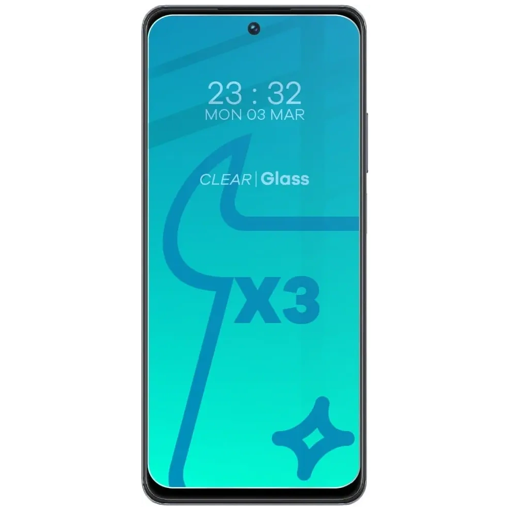 3x Szkło na ekran + szkło na aparat BIZON Clear 2 do Realme C55