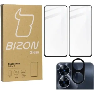 Kup 2x Sklo na displej + sklo na fotoaparát BIZON Edge 2 pro Realme C55 - BIZ743 - {ean13} - Sklep Home Screen
