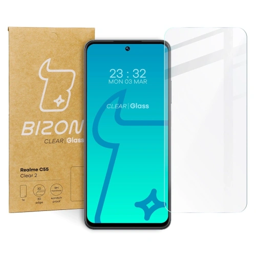 Kup Szkło hartowane Bizon Glass Clear 2 do Realme C55 / OnePlus Nord CE 3 Lite - BIZ747 - {ean13} - Sklep Home Screen