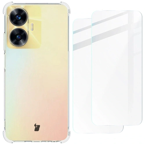 Buy Bizon Case Clear Pack case + 2x screen glass Realme C55 clear - BIZ748 - {ean13} - Home Screen Store Europe