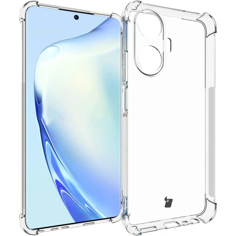 Etui + 2x szkło na ekran Bizon Case Clear Pack do Realme C55 przezroczyste