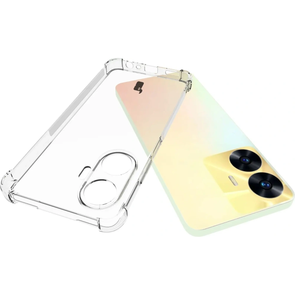 Etui + 2x szkło na ekran Bizon Case Clear Pack do Realme C55 przezroczyste