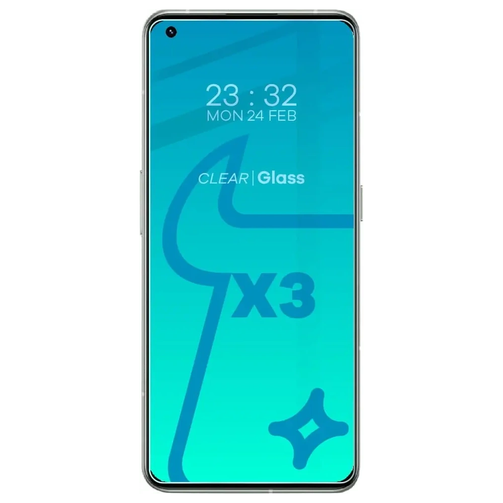 Szkło hartowane Bizon Glass Clear - 3 szt. + obiektyw Realme GT 2 Pro