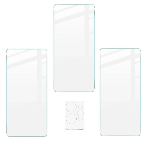 Buy Bizon Glass Clear tempered glass - 3 pcs. + lens glass Realme GT 2 Pro - BIZ750 - {ean13} - Home Screen Store Europe