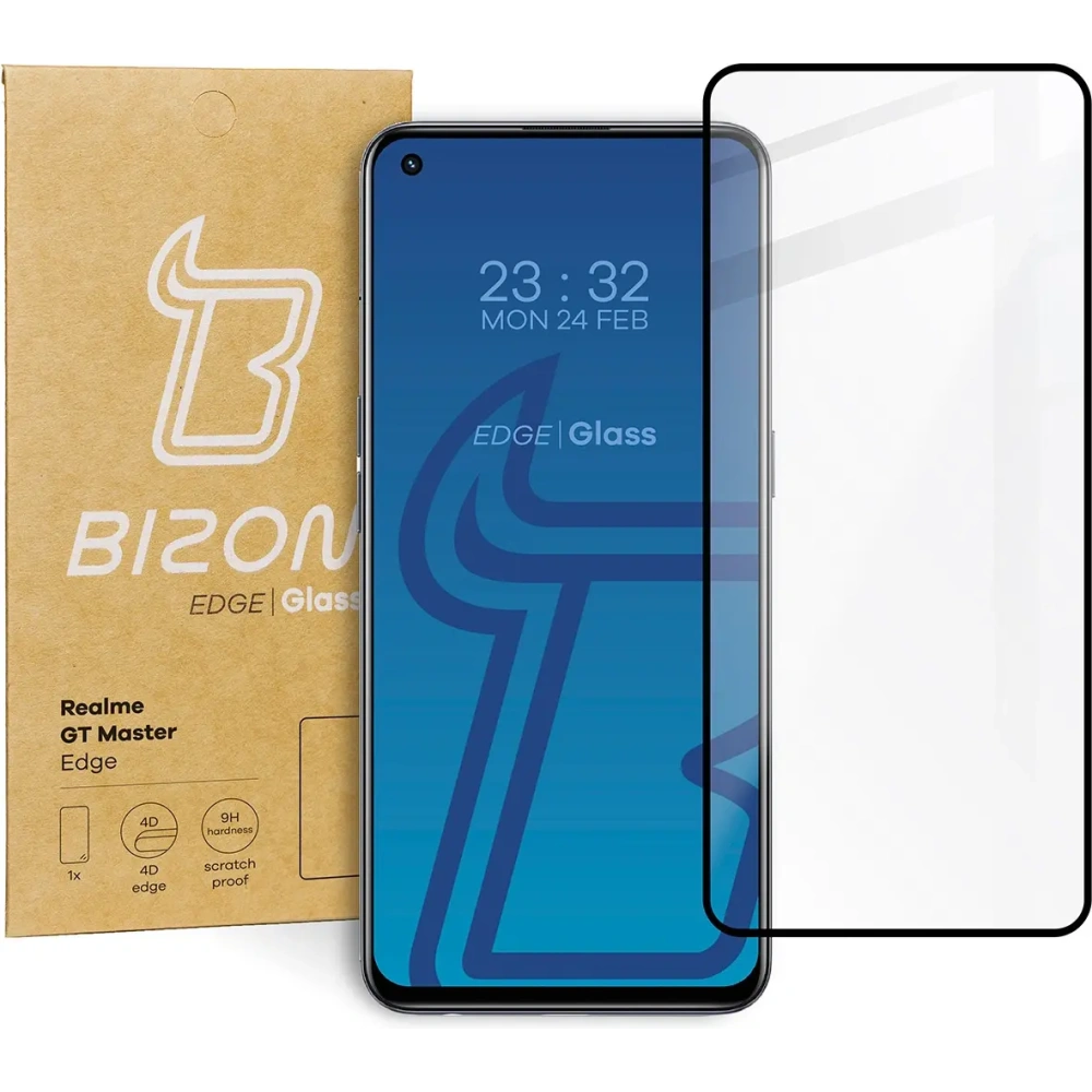 Szkło hartowane Bizon Glass Edge do Realme GT Master czarne