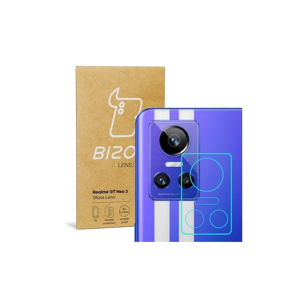Szkło na aparat Bizon Glass Lens do Realme GT Neo 3 [2 PACK]