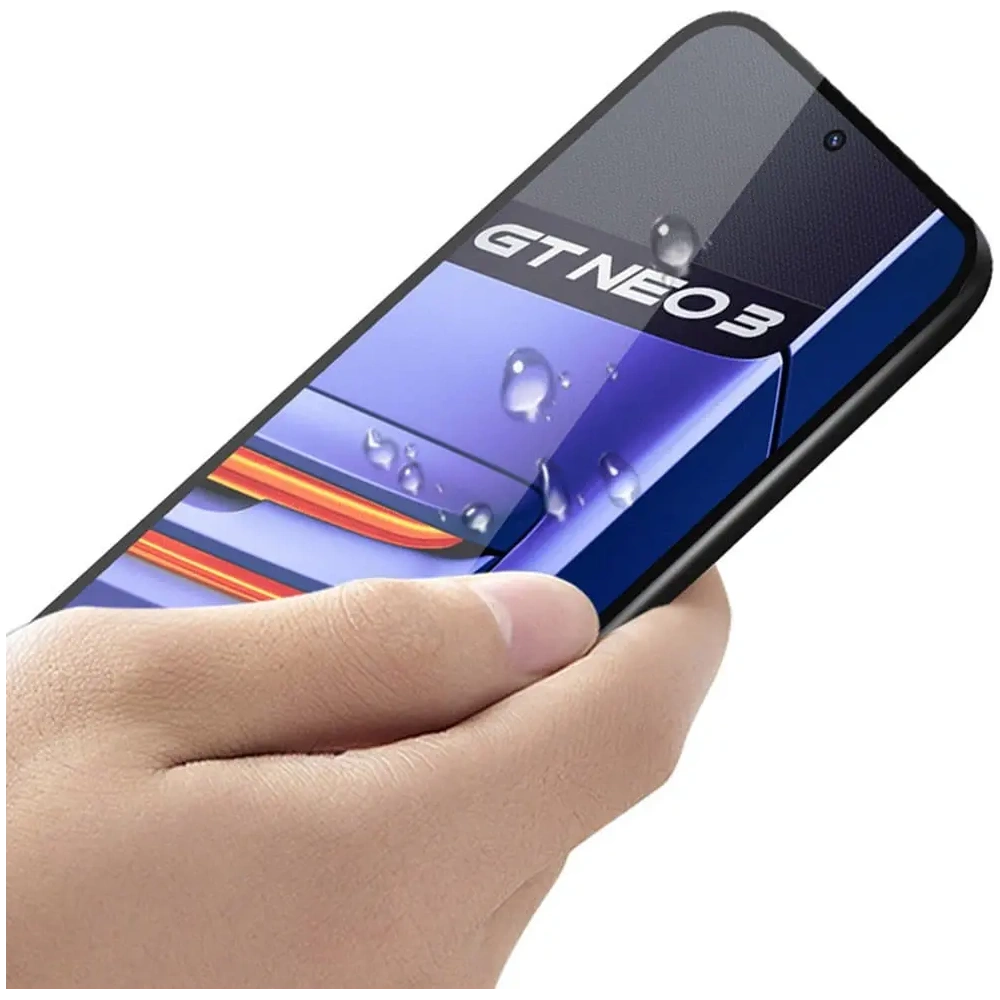 Szkło hartowane Bizon Glass Edge - [2 PACK] + ochrona na obiektyw Realme GT Neo 3