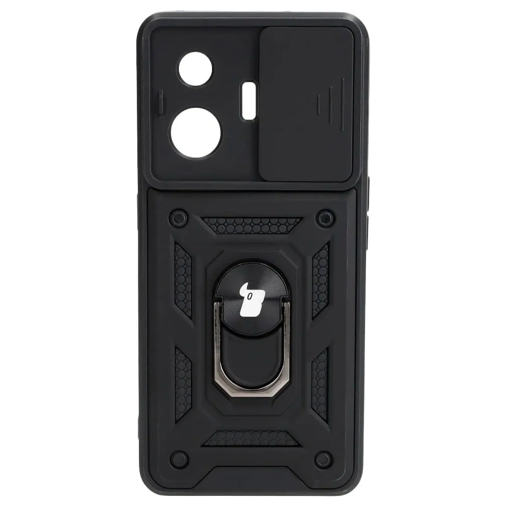 Etui Bizon Case CamShield Ring do Realme GT3 czarne