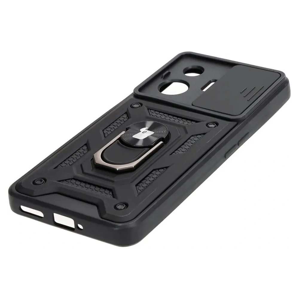 Etui Bizon Case CamShield Ring do Realme GT3 czarne