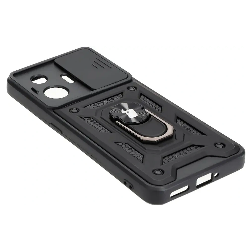 Etui Bizon Case CamShield Ring do Realme GT3 czarne