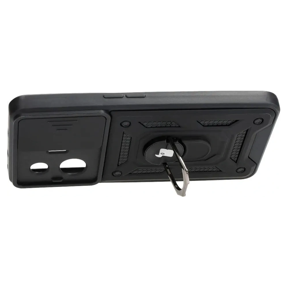 Etui Bizon Case CamShield Ring do Realme GT3 czarne