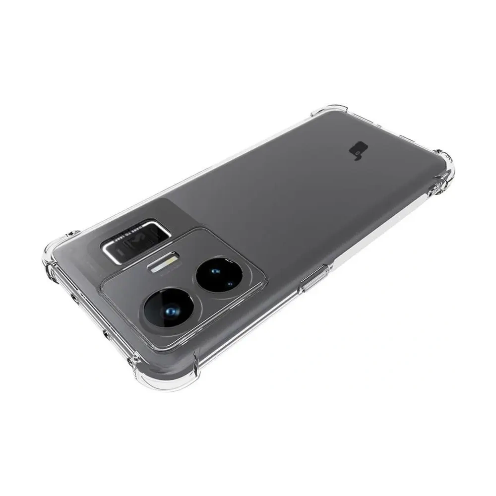 Etui + 2x folia Bizon Case Clear Pack do Realme GT3 przezroczyste