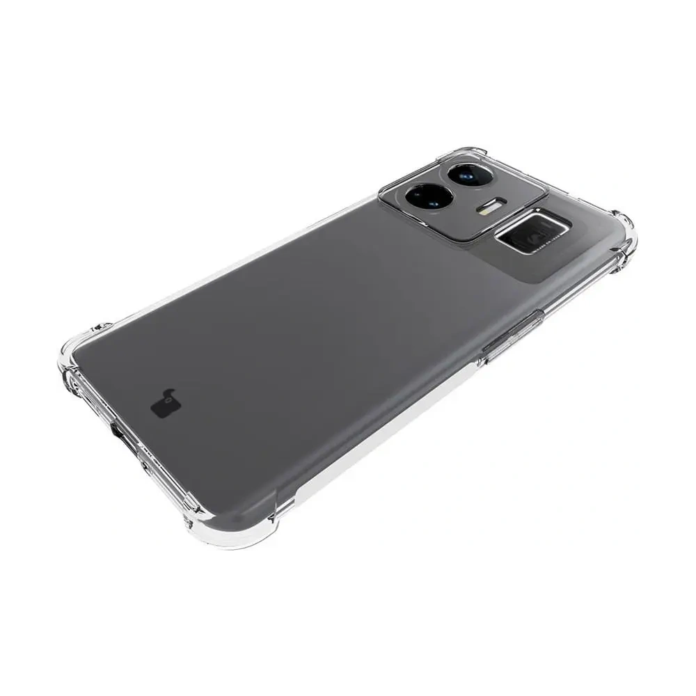 Etui + 2x folia Bizon Case Clear Pack do Realme GT3 przezroczyste