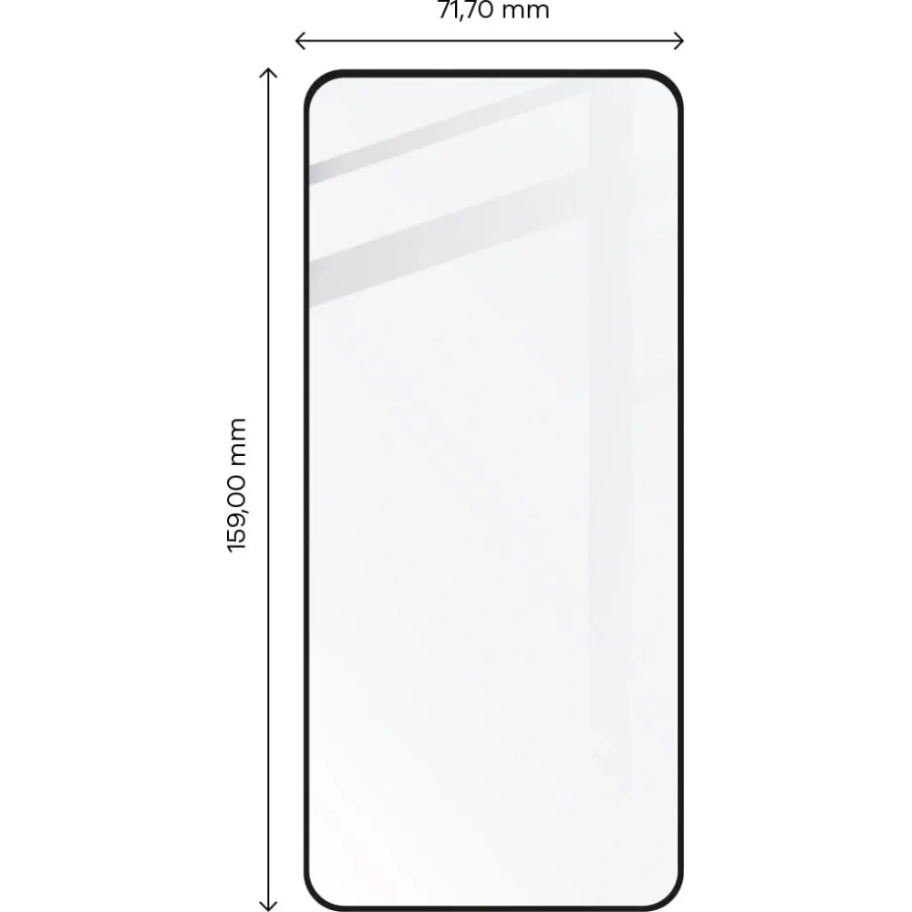 Szkło hartowane Bizon Glass Edge 2 do Realme GT3 czarne