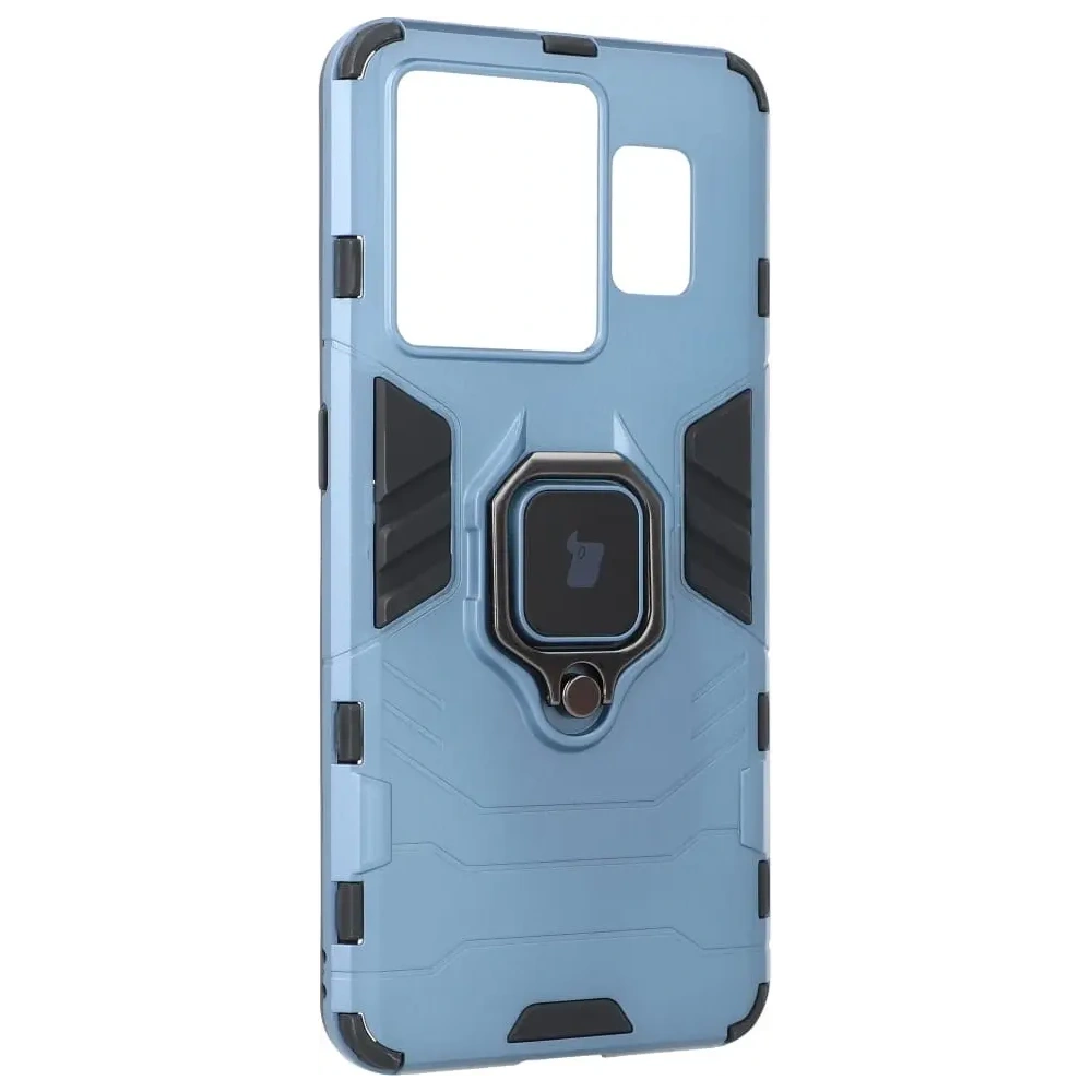 Etui Bizon Case Armor Ring do Realme GT3 niebieskie