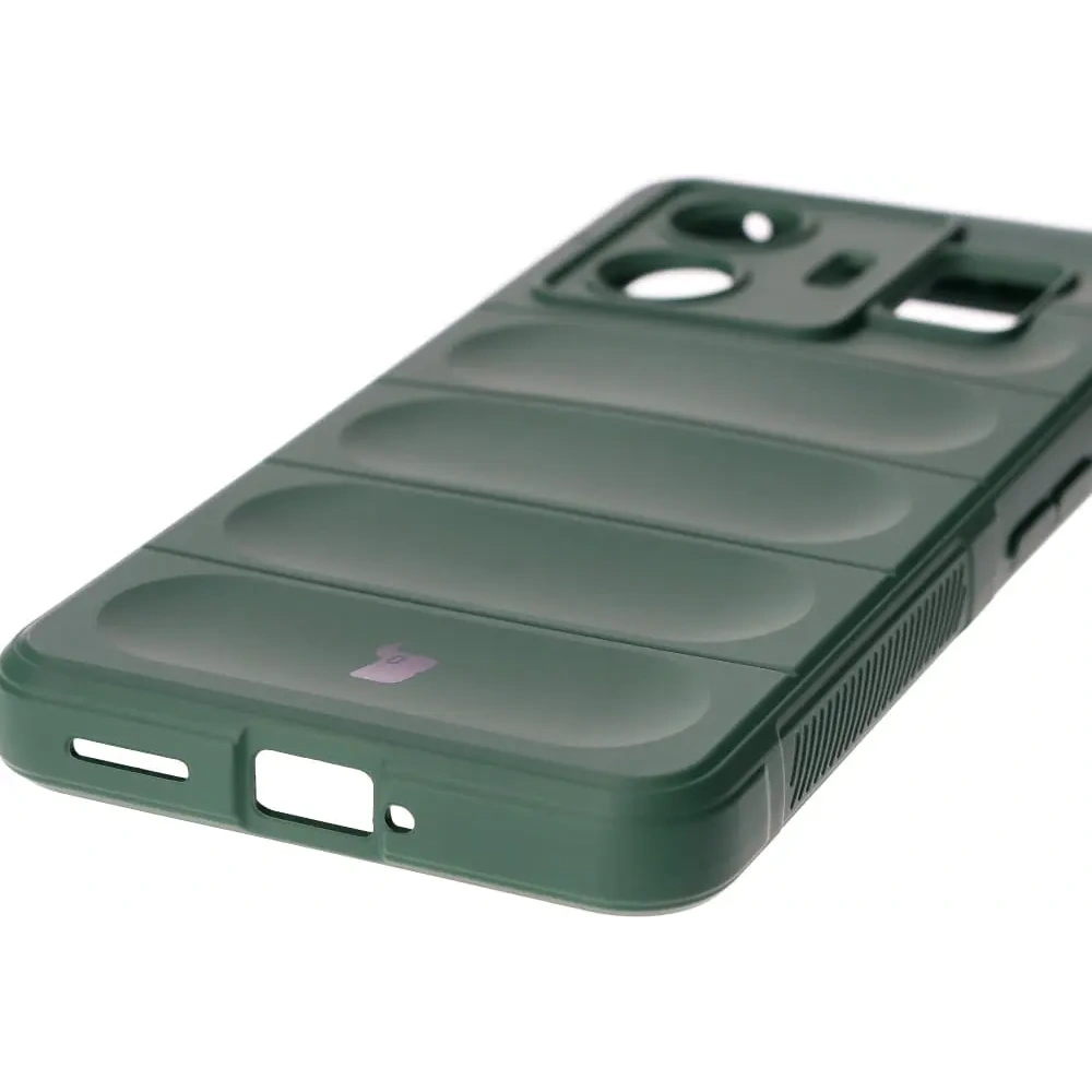 Pancerne etui Bizon Case Tur do Realme GT3 ciemnozielone