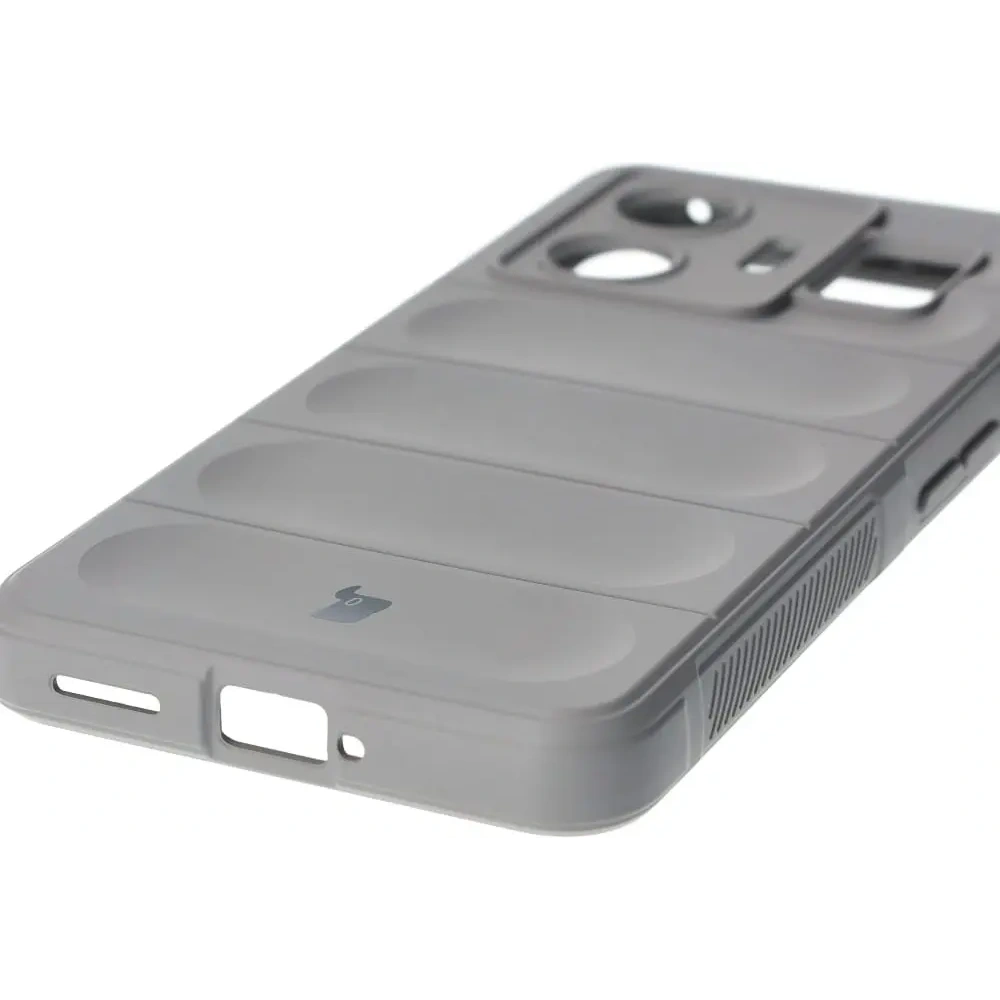 Pancerne etui Bizon Case Tur do Realme GT3 jasnoszare