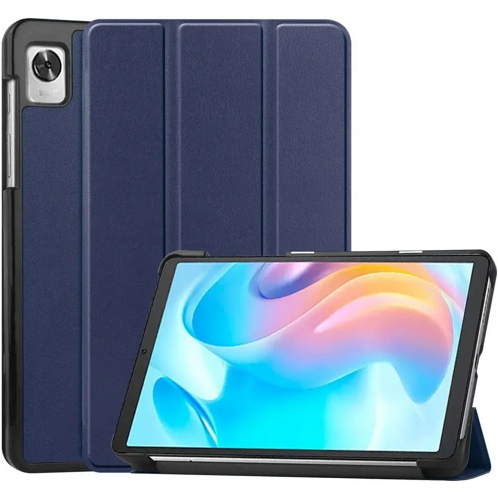 Etui Bizon Case Tab Croc do Realme Pad Mini 8.7 granatowe