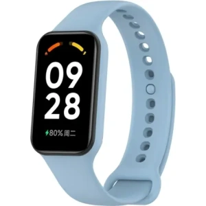 Bizon Strap + Case Watch Dots Xiaomi Redmi Smart Band 2 / Xiaomi Mi Band 8 Active blue