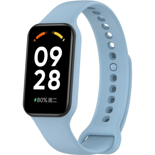 Kup Bizon heveder + tok óra pöttyök Xiaomi Redmi Smart Band 2 / Xiaomi Mi Band 8 Aktív kék - BIZ784 - {ean13} - Sklep Home Screen