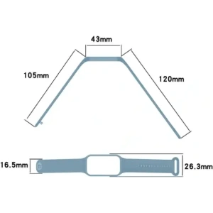 Kup Etui z paskiem Bizon Strap + Case Watch Dots do Xiaomi Redmi Smart Band 2 / Xiaomi Mi Band 8 Active błękitne - BIZ784 - {ean13} - Sklep Home Screen