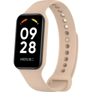 Bizon Strap + Case Watch Dots Xiaomi Redmi Smart Band 2 / Xiaomi Mi Band 8 Active light pink