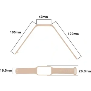 Kup Bizon Strap + Caz Ceas Dots Xiaomi Redmi Smart Band 2 / Xiaomi Mi Band 8 Activ roz deschis - BIZ785 - {ean13} - Sklep Home Screen