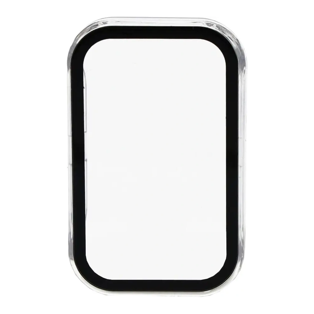 Etui Bizon Case+Glass Set do Xiaomi Redmi Smart Band 2 / Xiaomi Mi Band 8 Active przezroczyste